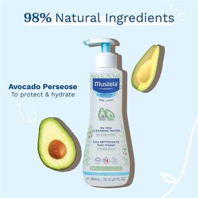 img 1 attached to 👶 Mustela Baby Cleansing Water: No-Rinse Micellar Water with Avocado & Aloe Vera for Baby's Face, Body & Diaper - Buy Now in Various Sizes - 1 or 2-Pack