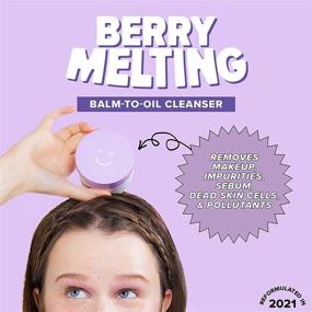 img 2 attached to 🍓 Berry Melting Makeup Remover: Balm to Oil Cleansing Balm, 2.82 oz, with Jojoba Oil - Double Cleanse Technique, Korean Skincare Routine - Vegan, Cruelty-free, Gluten-free, Paraben-free