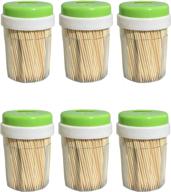 bamboo wood toothpick rounds logo