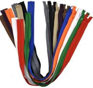 🧵 pack of 10 - 28 inch medium weight vislon sport separating zipper for sewing coats & jackets - molded plastic, mix color options, premium quality logo