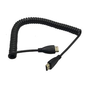 img 3 attached to Seadream Spiral Coiled HDMI A Male To Male Cable HDTV Support 3D