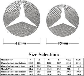 img 2 attached to Bling Crystal Car Steering Wheel Emblem Logo Sticker Compatible With Mercedes Benz Interior Accessories