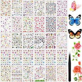 img 4 attached to Butterfly Stickers Adhesive Colorful Decoration