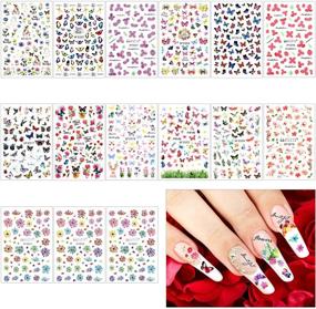 img 1 attached to Butterfly Stickers Adhesive Colorful Decoration