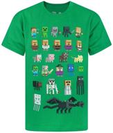 minecraft sprites characters sleeved t shirt logo