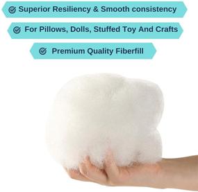 img 3 attached to 🌟 Mr. Pen- Polyester Fiber Fill, 10 oz, White, Pillow Stuffing, Pillow Filling for Stuffed Animals, Poly Pillow Filler, Cotton Pillow Stuffing, Pillow Filler, Plush Toy Stuffing