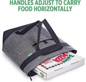 img 1 attached to 🛍️ Jumbo Insulated Cooler Bag (Charcoal) with High-Density Thermal Foam Insulation. Exceptional Quality Soft Cooler Ideal for Insulated Grocery Shopping, Food Delivery, Travel, or Beach Activities.