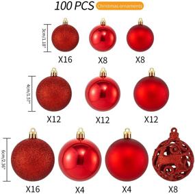 img 3 attached to Christmas Shatterproof Plastic Ornaments Decorations