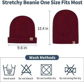 img 2 attached to 🧣 Hysnan Merino Wool Knit Beanie: Warm Slouchy Double Layer Skull Cap for Men and Women – Ideal for Skiing and Skating!