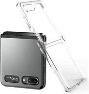 📱 miimall samsung galaxy z flip 5g 2020 case - ultra-thin heat dissipation, 180° folding, clear anti-scratch, shock-resistant polycarbonate cover logo