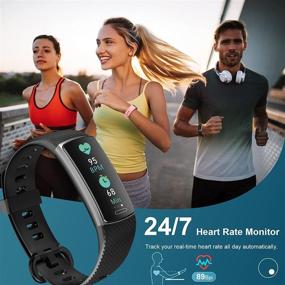 img 3 attached to Livikey Fitness Tracker - Heart Rate Monitor, Sleep Monitoring, IP68 Waterproof Pedometer, Calorie Counter, Health Fitness Watch - Sports Workout, Step Tracker for Women & Men