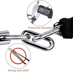 img 2 attached to Ultimate Protection: [Update Version] Diyife Heavy Duty Bicycle Chain Lock - Waterproof, 🔒 Resettable 5-Digit Combination for Anti-Theft Security on Bikes, Motorcycles - Indoor & Outdoor Use