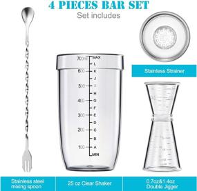 img 3 attached to 🍹 Premium Stainless Steel Cocktail Measuring Strainer - Made with Durable Plastic