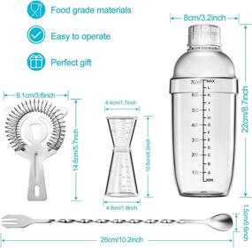 img 2 attached to 🍹 Premium Stainless Steel Cocktail Measuring Strainer - Made with Durable Plastic