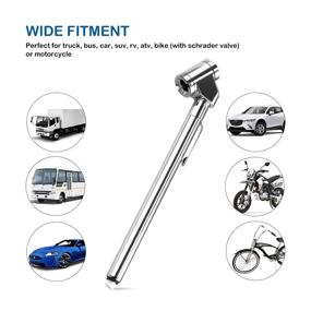 img 1 attached to 🚗 CZC AUTO Pencil Tire Pressure Gauge - Accurate Dual Head Trucks Air Gage for Wheel Service - Stainless Steel Stem - Ideal for Car RV ATV Motorcycle Bike - 5 Pack Silver - 10-120PSI