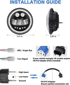 img 3 attached to Zmoon Approved Motorcycle Headlight Compatible