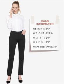 img 1 attached to 👖 BALEAF Women's Yoga Dress Pants: Stretchy Work Slacks with Pockets for Business Casual - Straight Leg/Bootcut Trousers (Available in 29"/31"/33"/35" Lengths)