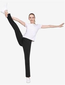 img 2 attached to 👖 BALEAF Women's Yoga Dress Pants: Stretchy Work Slacks with Pockets for Business Casual - Straight Leg/Bootcut Trousers (Available in 29"/31"/33"/35" Lengths)