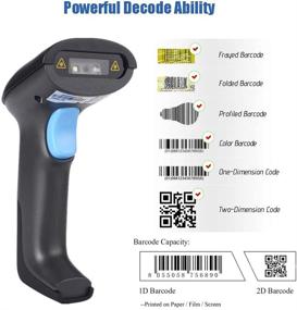 img 1 attached to 🔍 REALINN Wireless Barcode Scanner: USB Rechargeable 1D 2D QR Code Reader for Warehouse POS and Computer