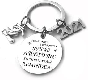 img 3 attached to Graduation Students Keychain Inspirational Sometimes