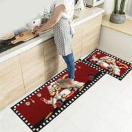 🏠 egobuy 2pcs моющийся коврик набор для повара - коврики противоскользящие для прогулки - угловая ванная комната, декор дома, входная дверь, кухонный коврик для домашних животных (большой размер) логотип