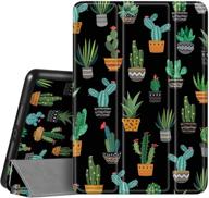 🌵 hepix ipad 10.2 case 9th/8th/7th generation | cactus succulent case with pencil holder | 2021 2020 2019 edition | women girl | shockproof black cover | auto sleep wake | compatible with a2430 a2270 a2428 a2197 a2198 a2200 logo