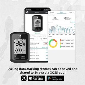 img 1 attached to 🚴 XOSS G GPS велокомпьютер: Беспроводной велосипедный спидометр, одометр и водонепроницаемый дорожный велосипед MTB Bicycle Bluetooth (комбо2) - Расширенные функции и надежная производительность