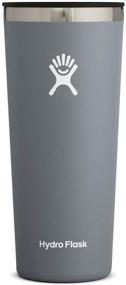 img 4 attached to 🥤 Hydro Flask Tumbler: Stainless Steel, Reusable, Vacuum Insulated with Press-in Lid – The Ultimate Drinkware Innovation!