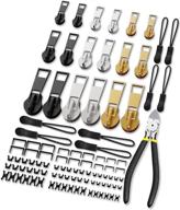 🔧 quick fix zipper repair kit - upgraded slider replacement set (99 pcs) - includes zipper pulls, instant pliers, easy installation - jacket, backpack, luggage - 3 sizes (#3, 5, 8) logo