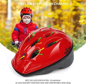 img 3 attached to 🚴 Size Adjustable Multi-Sport Helmet for Toddler Boys and Girls - TurboSke Kids Bike Helmet