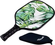 🏓 polypro honeycomb core pickleball paddle by upstreet - includes racket cover логотип