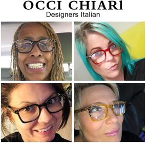 img 3 attached to 👓 OCCI CHIARI Fashion Reading Glasses with Spring Hinge 1.0-6.0 for Women – Stylish Designer Eyewear