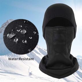 img 2 attached to 🏂 RUPUMPACK Balaclava Ski Face Mask: Windproof, Sun UV Protection, Thermal Hood for Motorcycle Cycling - Cold Weather Breathable Design