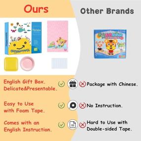 img 3 attached to Here Fashion Toddler Crafts Paper Plate Art Kit - Transform 10 PCS Simple Paper Plates into 12 PCS Friendly Animals for Age 3+
