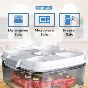 img 2 attached to 🔒 PrepSealer 2L Square Food Vacuum Container with Pump - Enhance Food Preservation