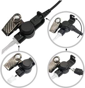 img 3 attached to Law Enforcement Single Earpiece Kit: 3.5mm Acoustic Tube Listen Only Earpiece with Medium Earmolds for Speaker Mics