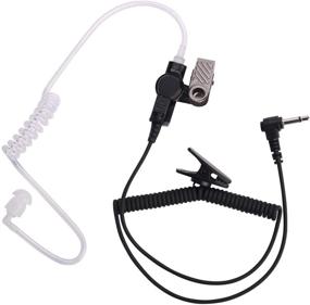 img 4 attached to Law Enforcement Single Earpiece Kit: 3.5mm Acoustic Tube Listen Only Earpiece with Medium Earmolds for Speaker Mics