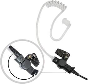 img 1 attached to Law Enforcement Single Earpiece Kit: 3.5mm Acoustic Tube Listen Only Earpiece with Medium Earmolds for Speaker Mics