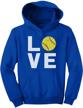teestars softball youth hoodie large boys' clothing logo