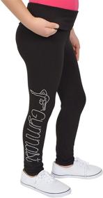 img 3 attached to Stretch Comfort Rhinestone Foldover Leggings