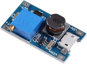 img 3 attached to MT3608 Boost Converter - Micro USB DC 2V-24V to 5V-28V 2A, Voltage Regulator, Power Supply Step Up Module 3.3V 5V 6V 9V 12V to 5V 6V 9V 12V 24V (Pack of 4)