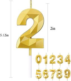 img 3 attached to 🎂 Birthday Candles Numbers Sparkling Decoration Supplies for Children's Party Events