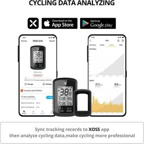 img 2 attached to 🚲 Велокомпьютер XOSS G+ - поддержка Bluetooth и Ant+ сенсоров, водонепроницаемый велосипедный спидометр и одометр с 3-мя спутниковыми системами позиционирования для всех видов велосипедов (включает бесплатный чехол цвета черного)