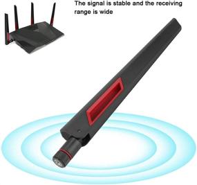 img 1 attached to 📶 Lazmin 8DBi Wireless Router Antenna for ASUS AC68U AC88U AC66U with RP-SMA Interface - Boost Your Dual-Frequency Wireless Router Signal