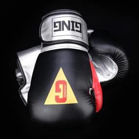 img 1 attached to GINGPAI Leather Boxing Gloves for Men and Women - Ideal for Punching Bag, Kickboxing, and Muay Thai Fighting