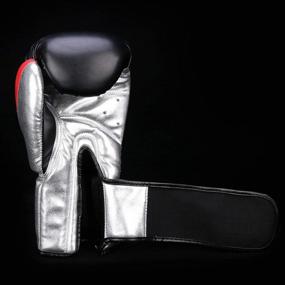 img 3 attached to GINGPAI Leather Boxing Gloves for Men and Women - Ideal for Punching Bag, Kickboxing, and Muay Thai Fighting