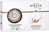 🚗 maison berger - exquisite sparkle car vent clip diffuser set - refillable - made in france - 3.1 x 2 x 0.8 inches logo