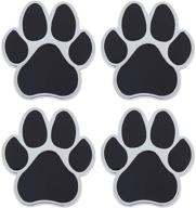 superfindings 4pcs black dog paw prints автомобильные наклейки цинковый сплав автомобильные наклейки наклейка для украшения автомобилей окно бампера ноутбуки luggage логотип