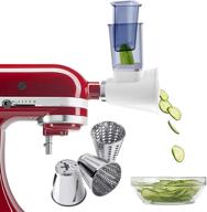 🥗 enhance your kitchenaid stand mixer with prokitchen thicken slicer/shredder attachment: making salad, chopping vegetables & grating cheese effortlessly logo