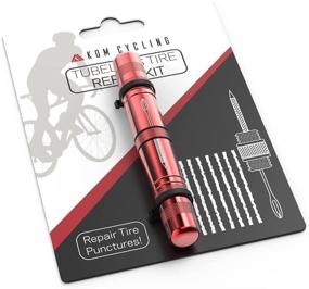 img 4 attached to 🚲 KOM Cycling Tubeless Tire Repair Kit for Bikes - 8 Color Options! Perfect for Fixing Mountain Bike and Road Bicycle Tire Punctures – Includes Tire Repair Fork Reamer and 8 Bacon Strips. Comprehensive Tubeless Bike Tire Repair Kit